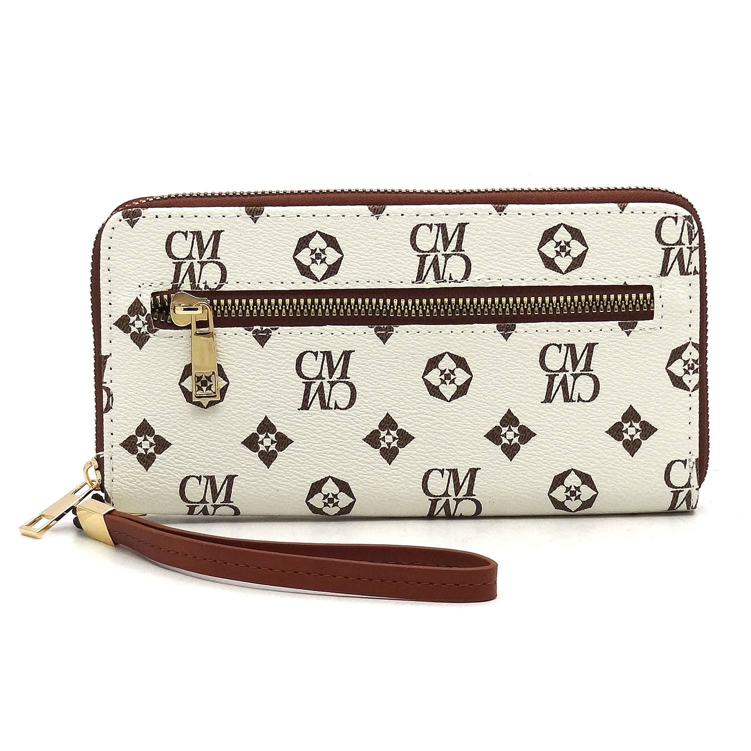 M&M HANDBAGS, LLC. - Wholesale Card Holder - Women's - CS022 Monogram Accordion Card Holder Wallet Wristlet1