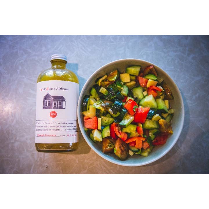 Pink House Alchemy - Wholesale Cocktail Mix/Syrup - Pineapple Rosemary Shrub2