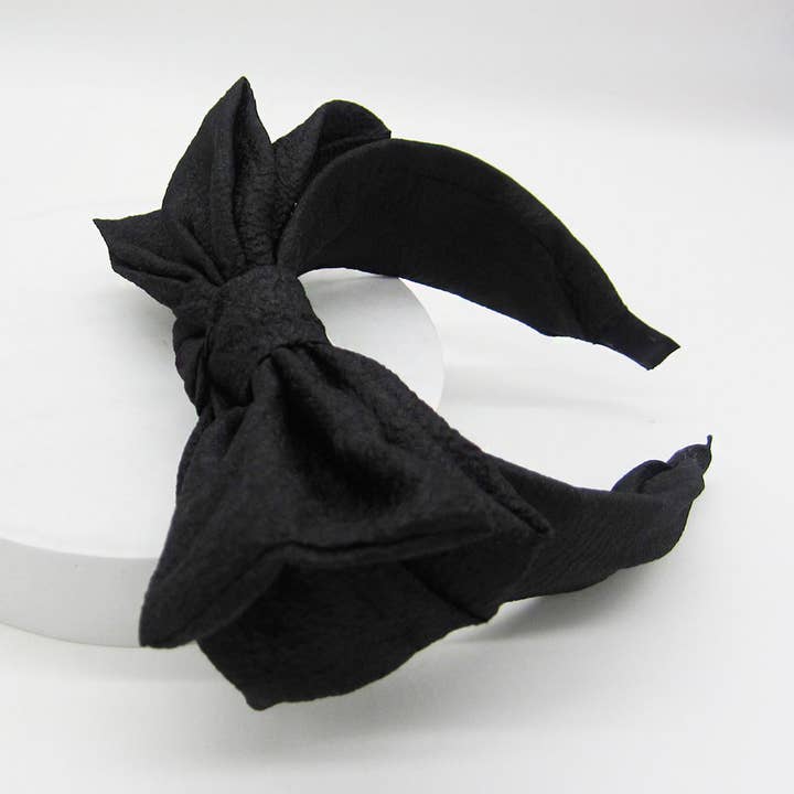 Fashion City - Wholesale Fashion Headband - Women's - Fluffy Colorful Bow Headband