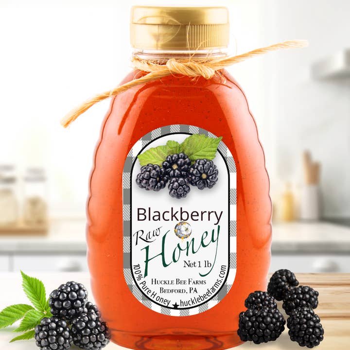 🍯 Raw Blackberry Honey – Pure, Sweet & Fruity Flavor for wholesale by Huckle Bee Farms LLC