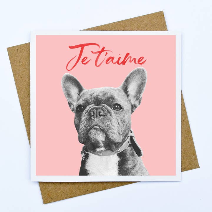 Je t'aime Card for wholesale by Hands & Hearts