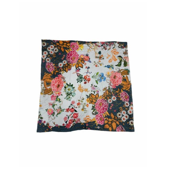 Tolani - Wholesale Throw Blanket - Gia Teal- Printed Plush Reversible Blanket 3