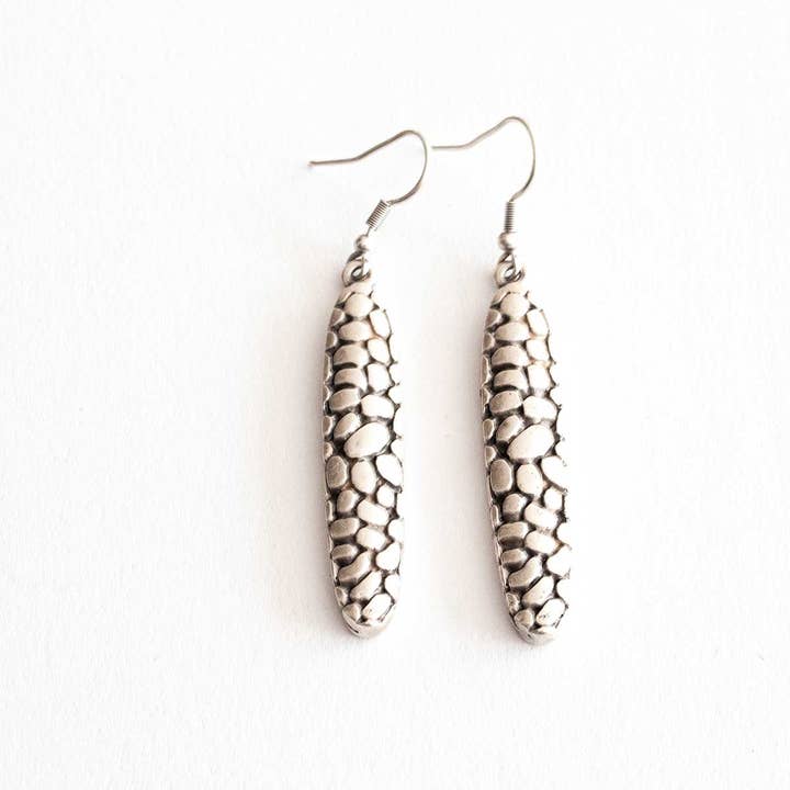 Pulsation silver plated Earrings for wholesale by Silk Wool and Bijoux