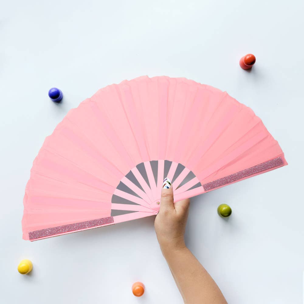 Sensibling Corp. - Wholesale Handheld Folding Fan - Bling Studded Folding Line Dance Hand Fan10