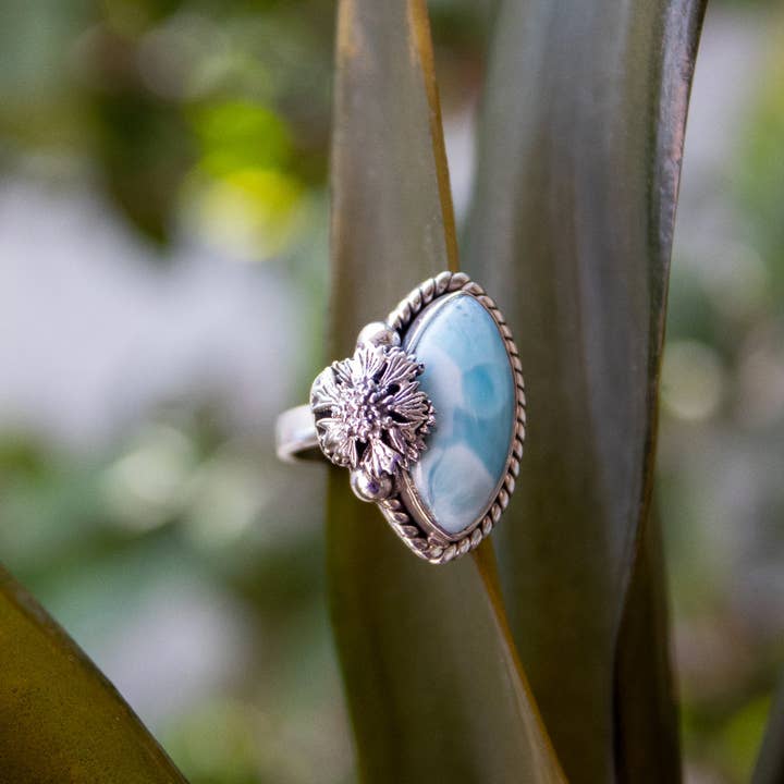 Ambra Jewels – Großhandel Cocktail-/Statement-Ring – Larimar-Ring, AR-73923