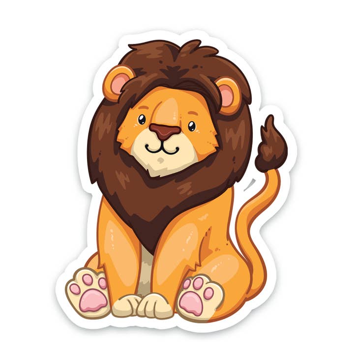 Lion Sticker | Fun Retail Product For Department Store for wholesale by Vancity Stickers