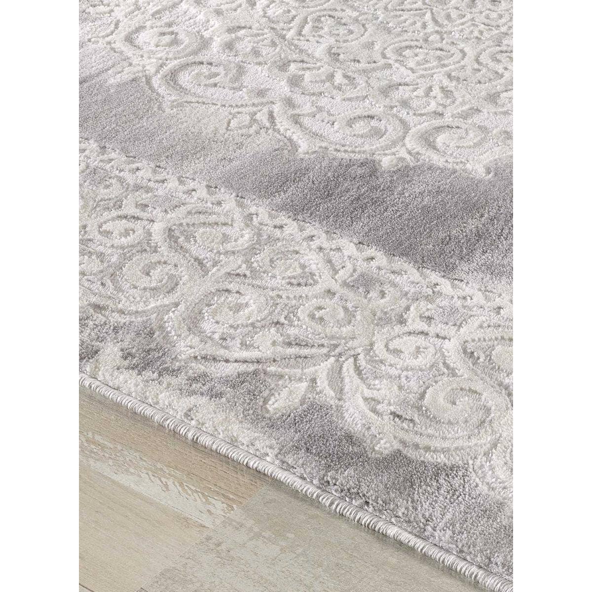 O&Ko - Vente Anti-dérapant pour tapis - Tapis Orient Style 140X140 Rondcm Khy Balrod Gris3