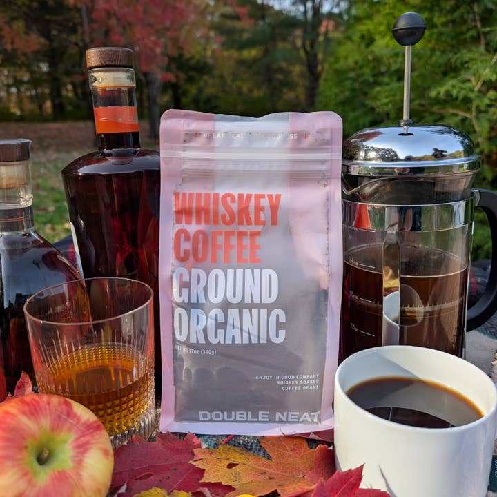 Double Neat - Wholesale Ground coffee - Whiskey-Infused Ground Coffee1