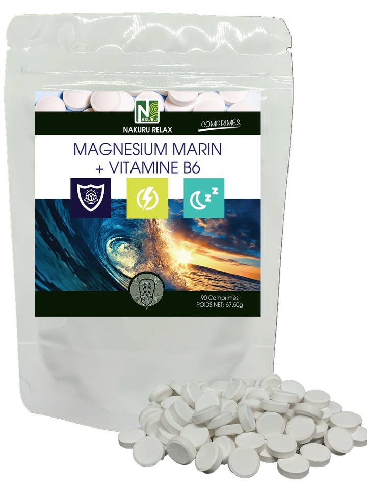 Marine Magnesium + Vitamin B6, 90 Tabletten à 750 mg für den Großhandel von Nakuru