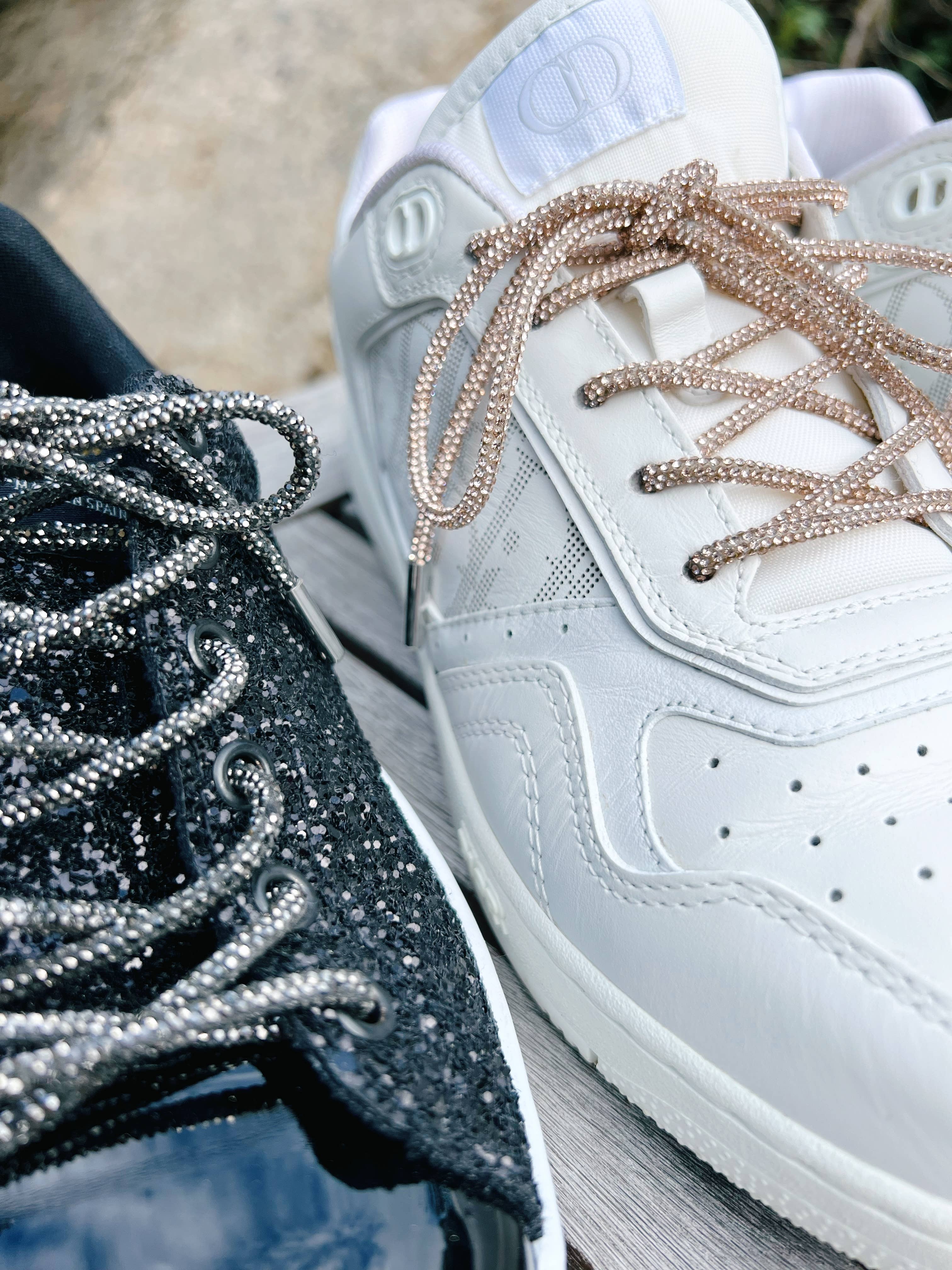 The Shoelace Brand - Vente Lacets – femme - Lacets Luxe Cuivre ornés de cristaux4