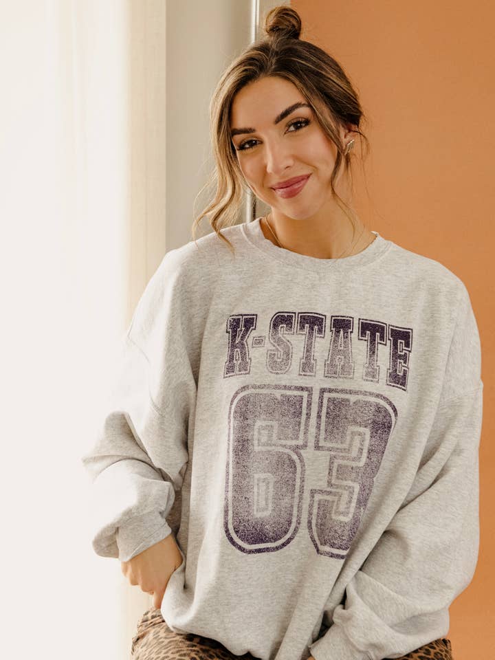 Kansas State Wildcats Player Thrifted Sweatshirt for wholesale by LivyLu