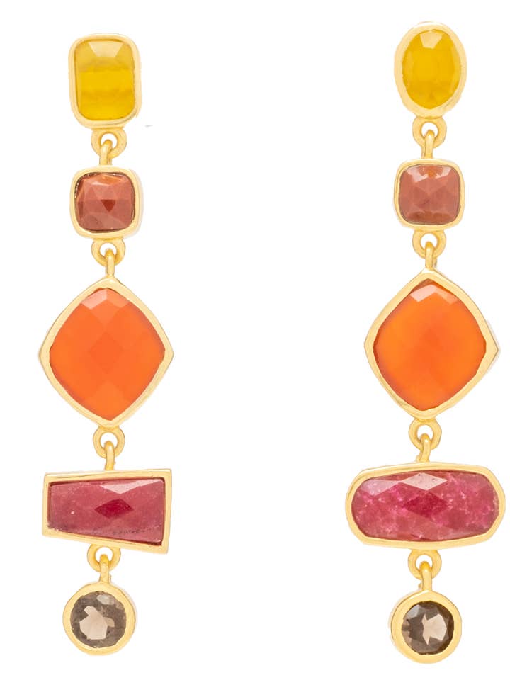 Pendientes Thelma Tierra per la vendita all'ingrosso da parte di Lavani Jewels