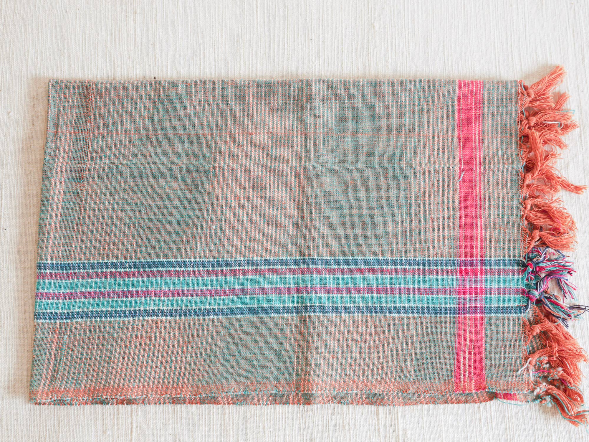 Storie - Wholesale Tea Towel - Tea Towel, Hand-loomed "Space Dye" Emeraud2