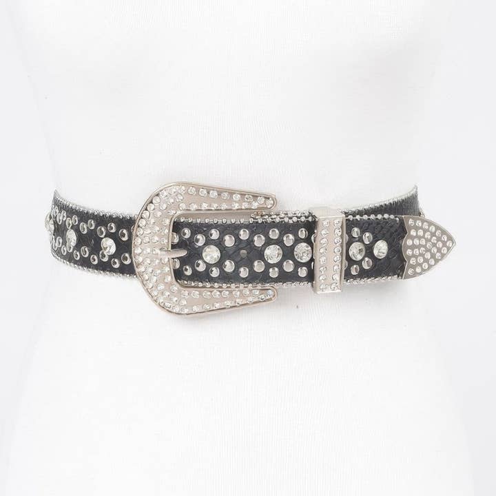CC Wholesale Clothing - Wholesale Belt - Women's - Studded Rhinestone Belt2