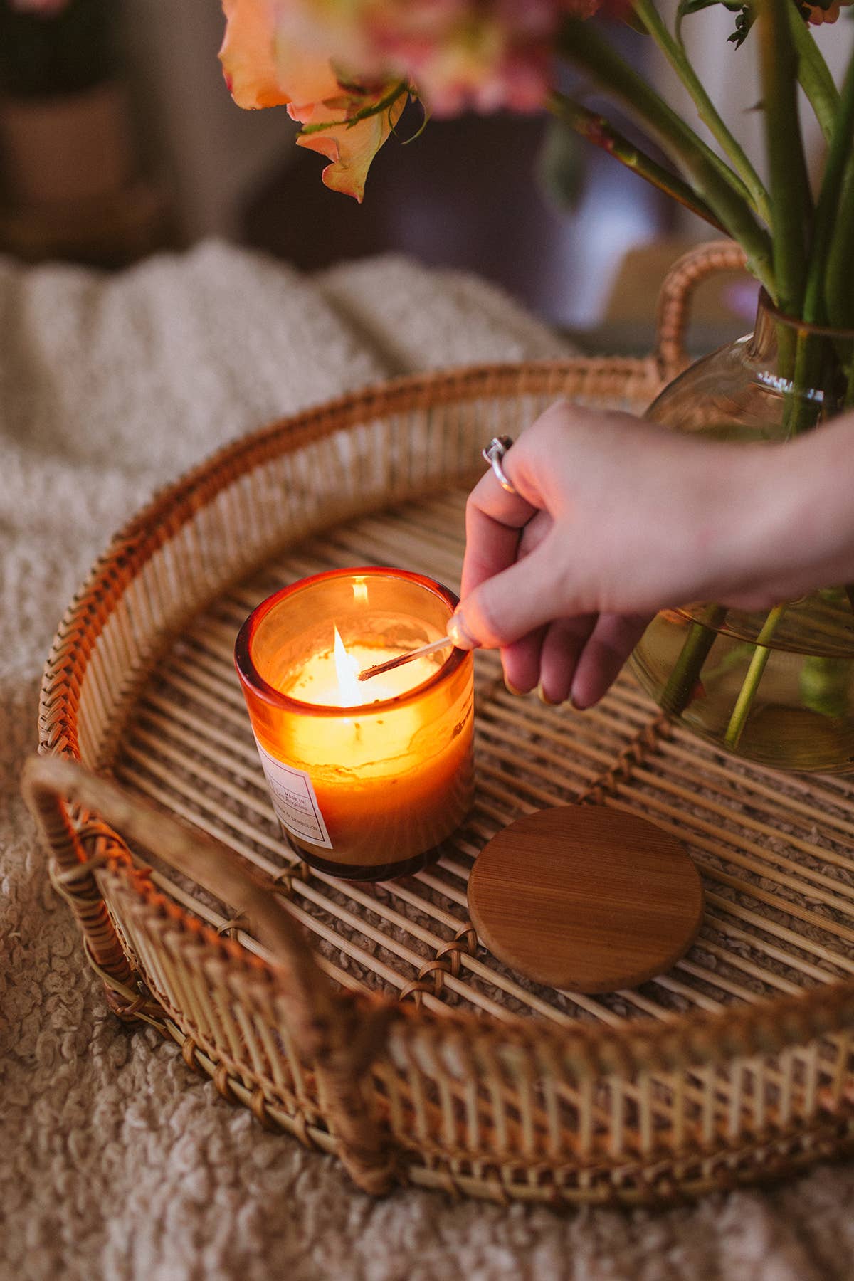 WildFlora – wholesale Burkljus – Grossist WildFlora Handgjuten Ljusstake: EUKALYPTUS MINT2