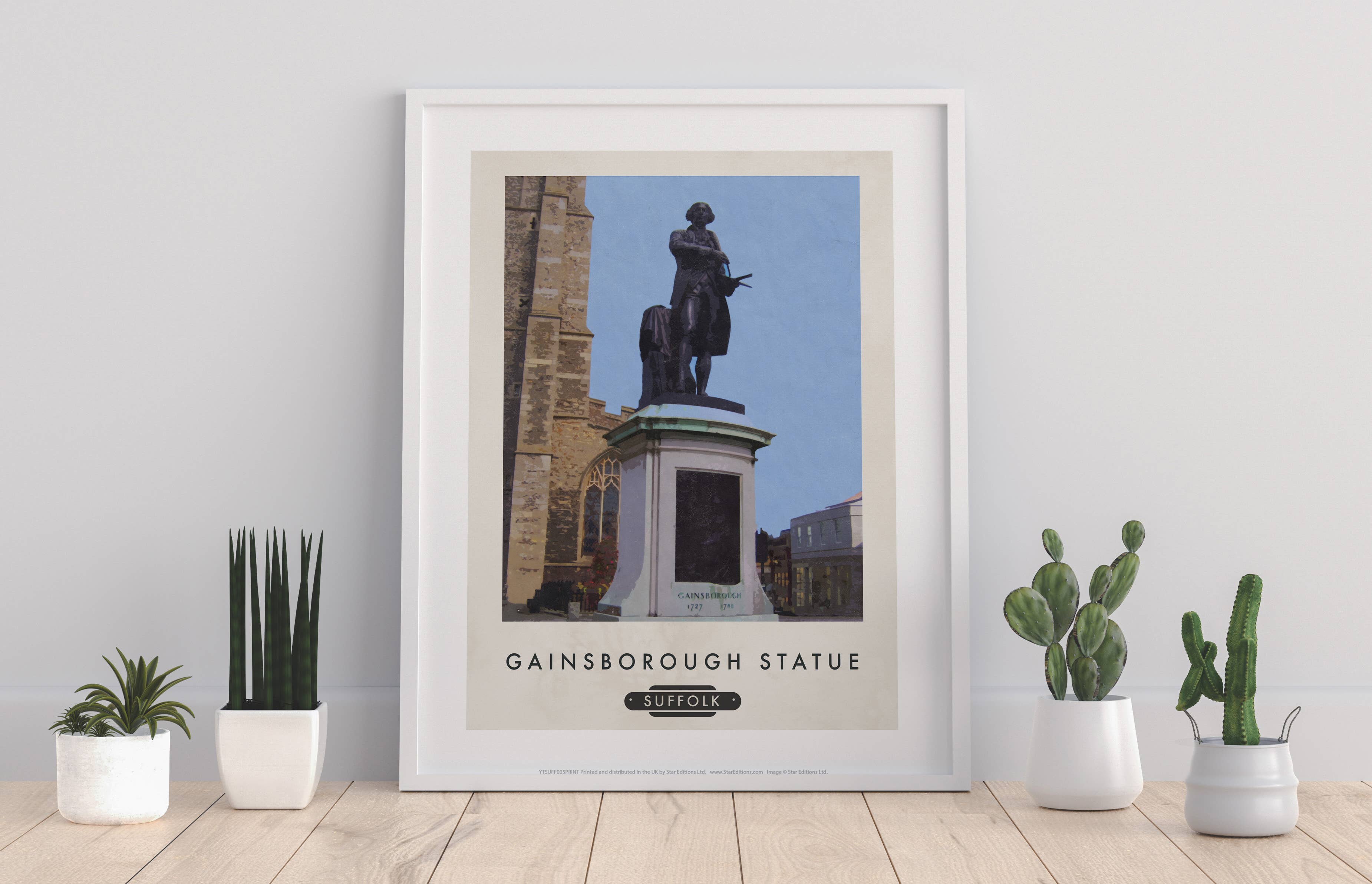 Star Editions – wholesale Art print – Gainsborough Statue, Suffolk - 11X14” Premium Art Print0