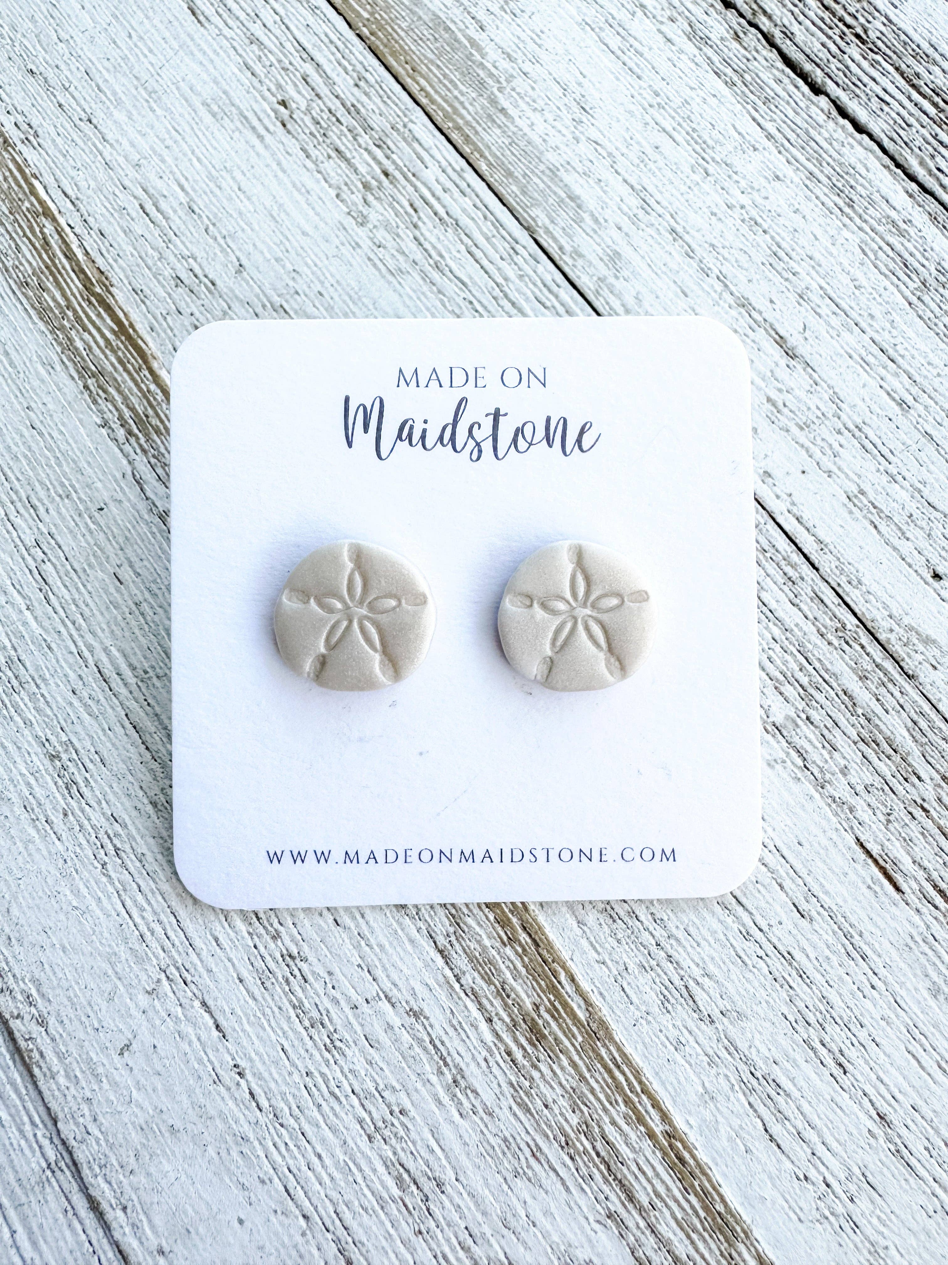 Made on Maidstone - Wholesale Stud/Post Earrings - Sand Dollar Studs