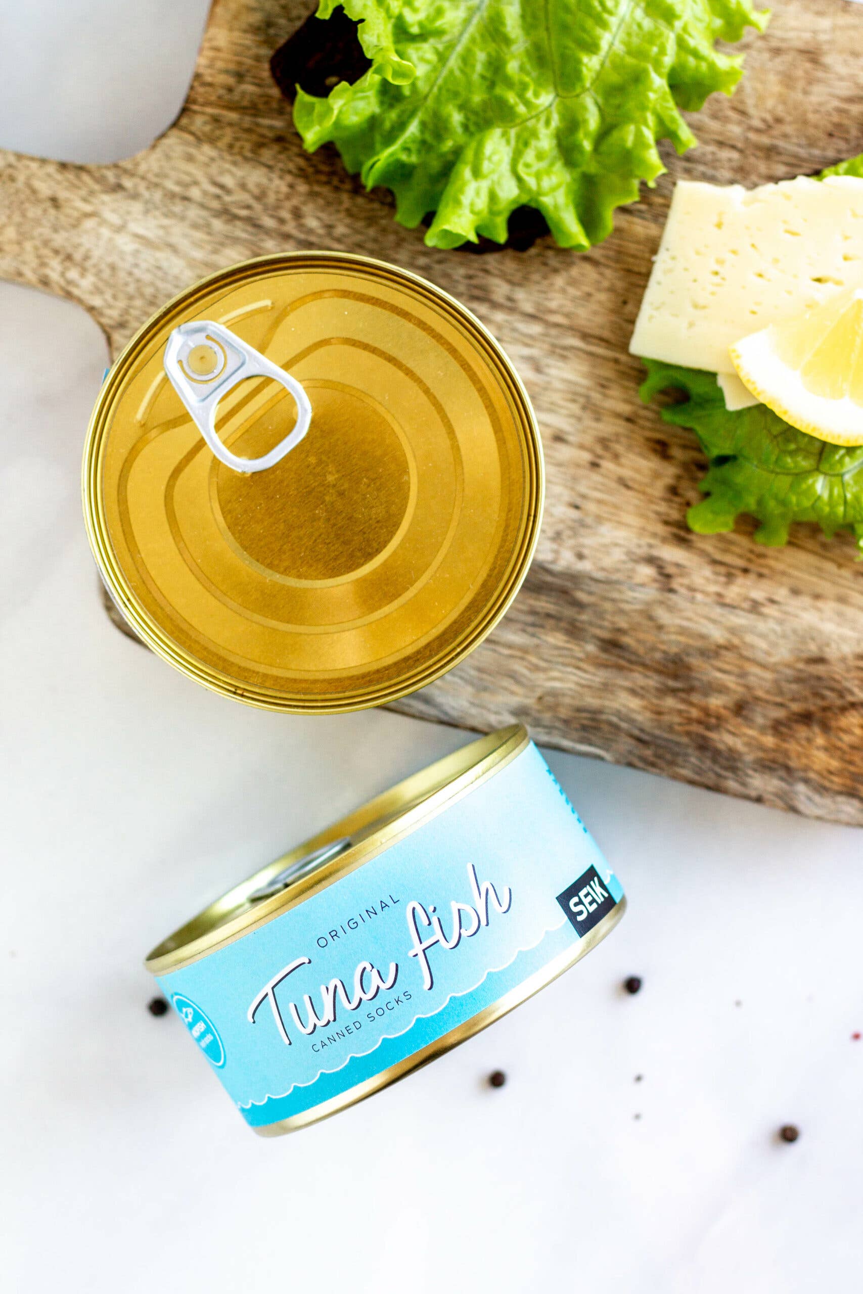 Red Tinned Fish Socks - Tuna (men size 40-46) for wholesale on Faire5