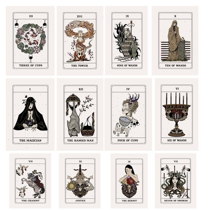 TheAlphaLoft – Großhandel Tarot-Karten – Tarotdeck der Wiedergeburt (schwarze und goldene Schachteln mit Markenlogo)4