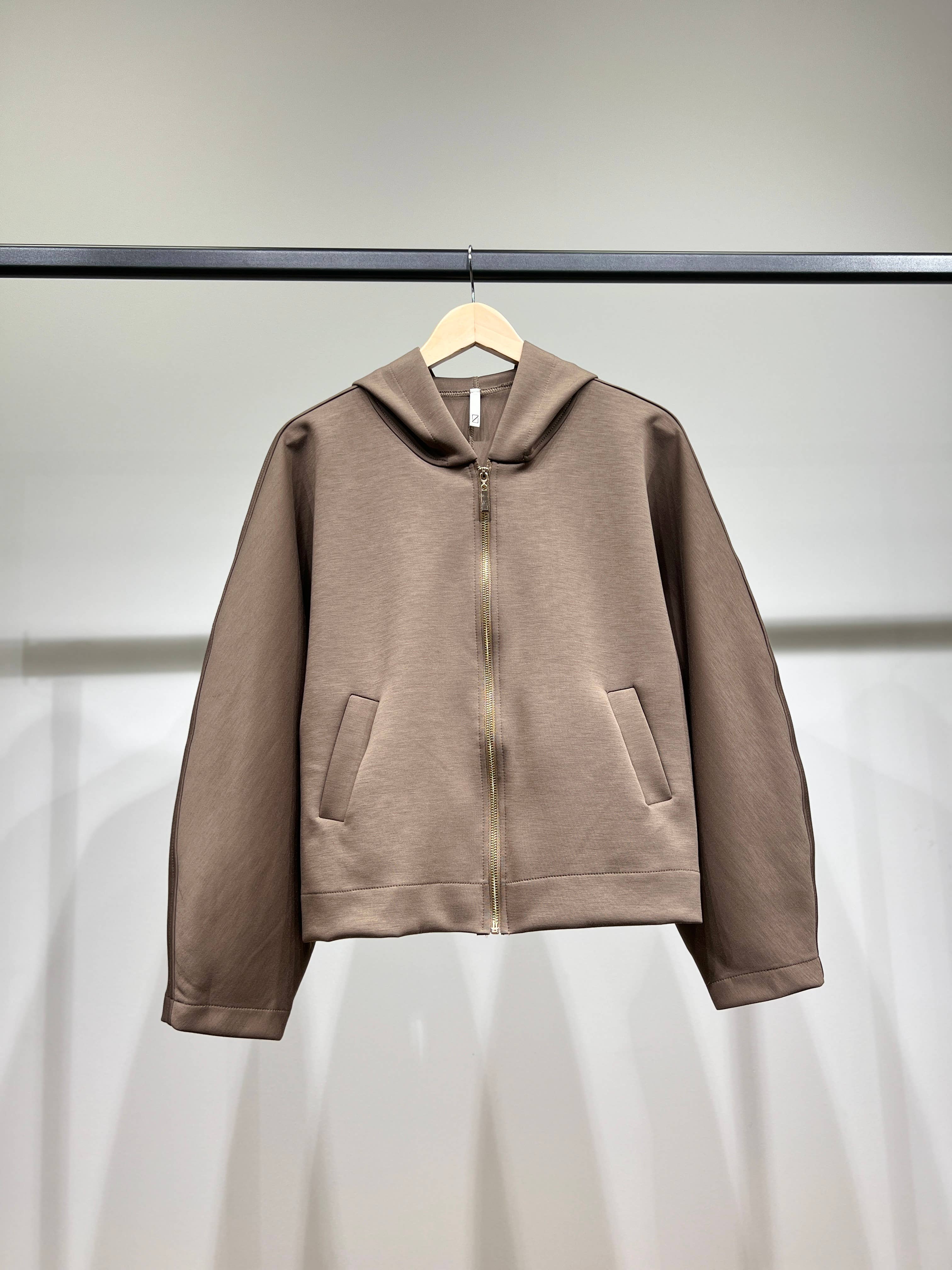 L'Emotion - Vente Sweat à capuche – femme - Sweat à Capuche Zippé Chiné Stretch Poches à Découdre11