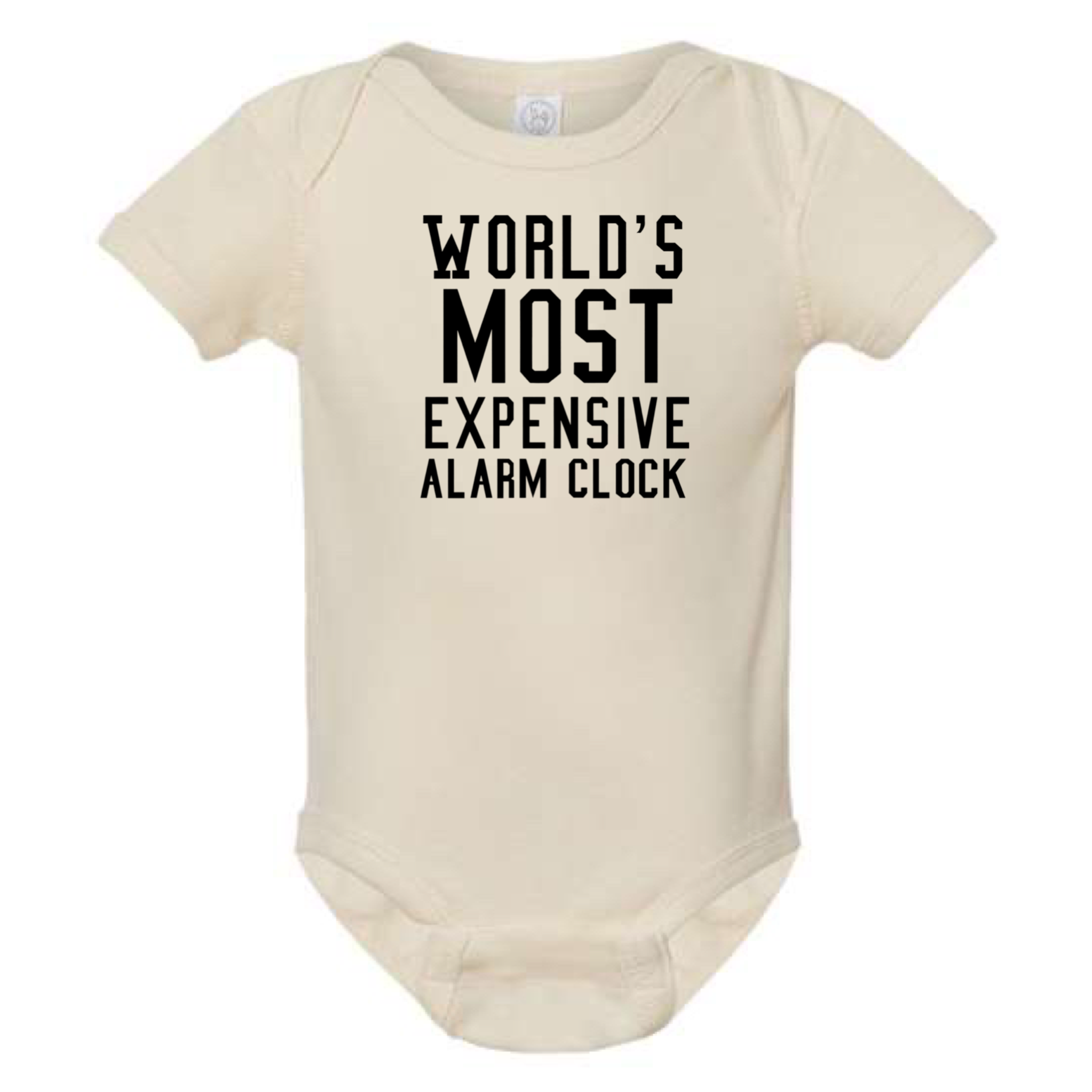 dkhandmade - Wholesale Bodysuit (Non-Footed) - Baby - WORLD'S MOST EXPENSIVE ALARM CLOCK BABY ONESIE5