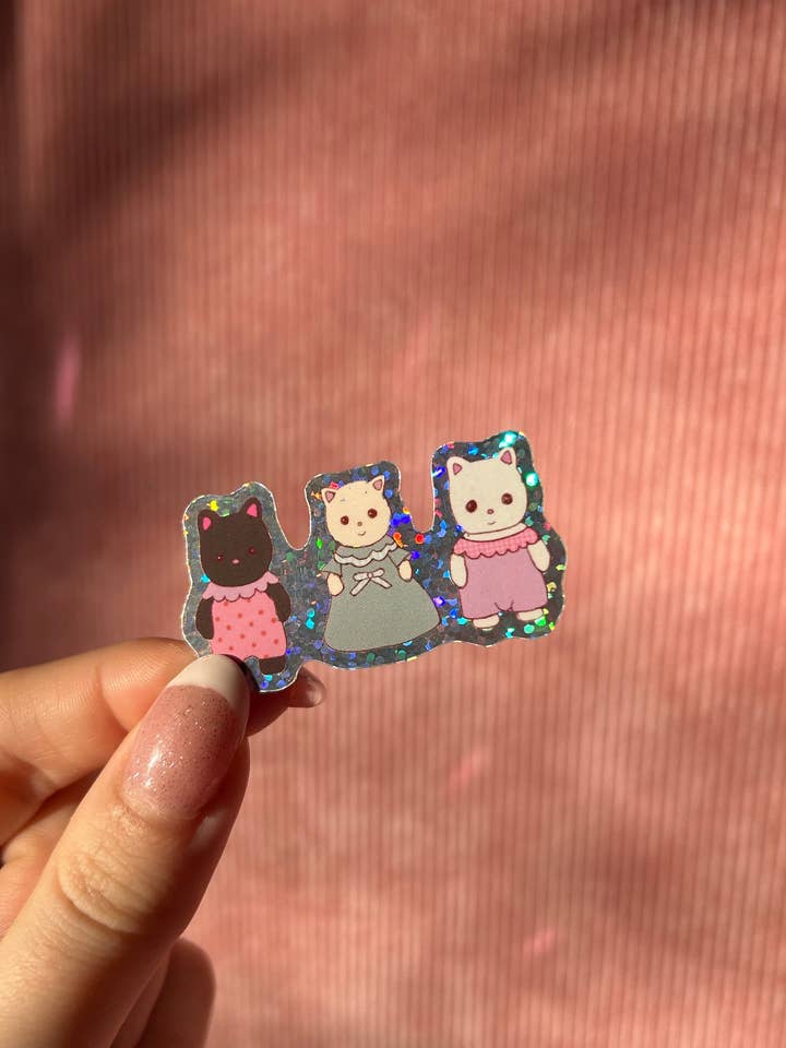 Sticker 3 mini rabbits for wholesale by Nany Craft Shop