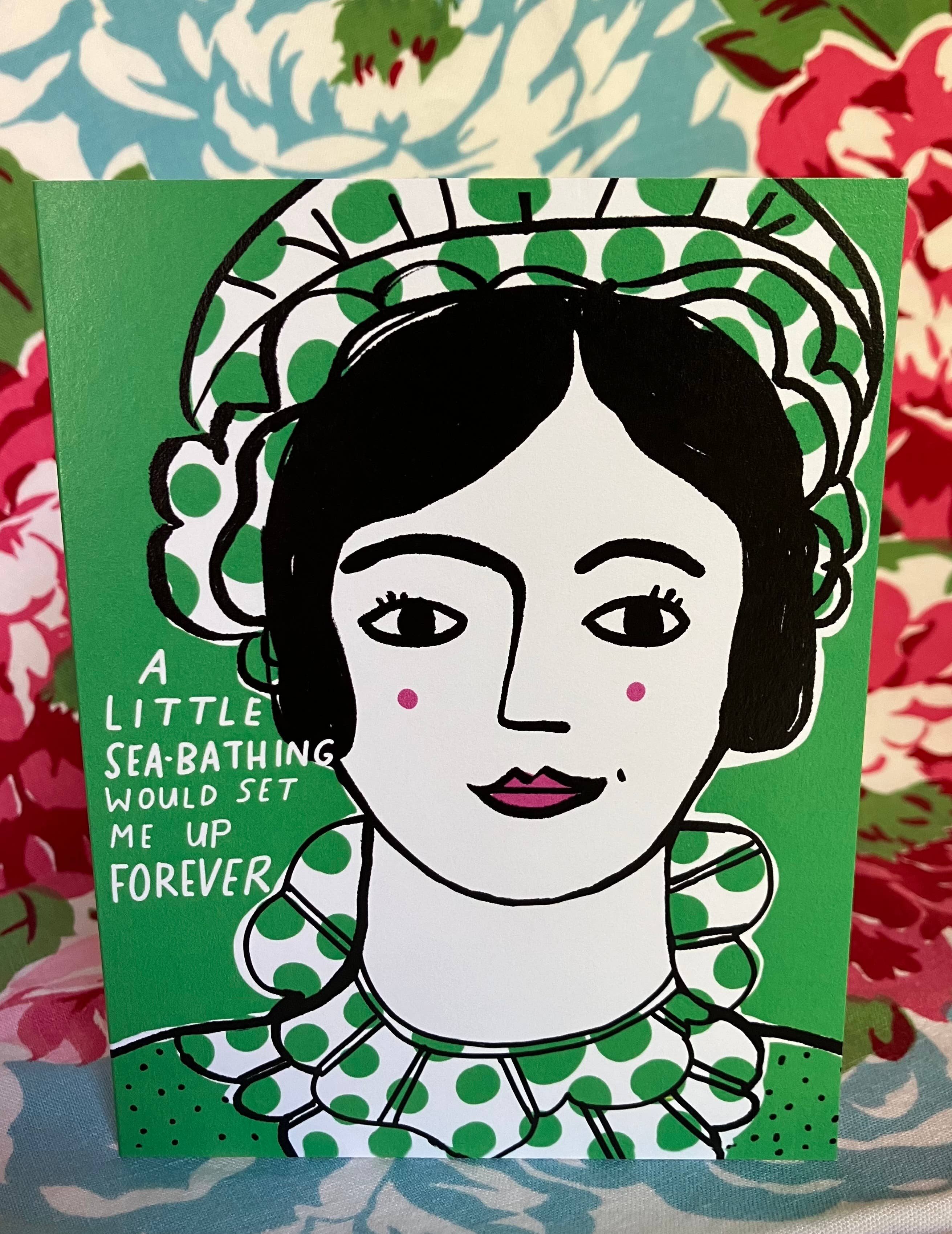 Colleen Harrington Studio - Vente Carte de vœux classique - Carte de vœux A2 - Un petit bain de mer me ferait du bien4