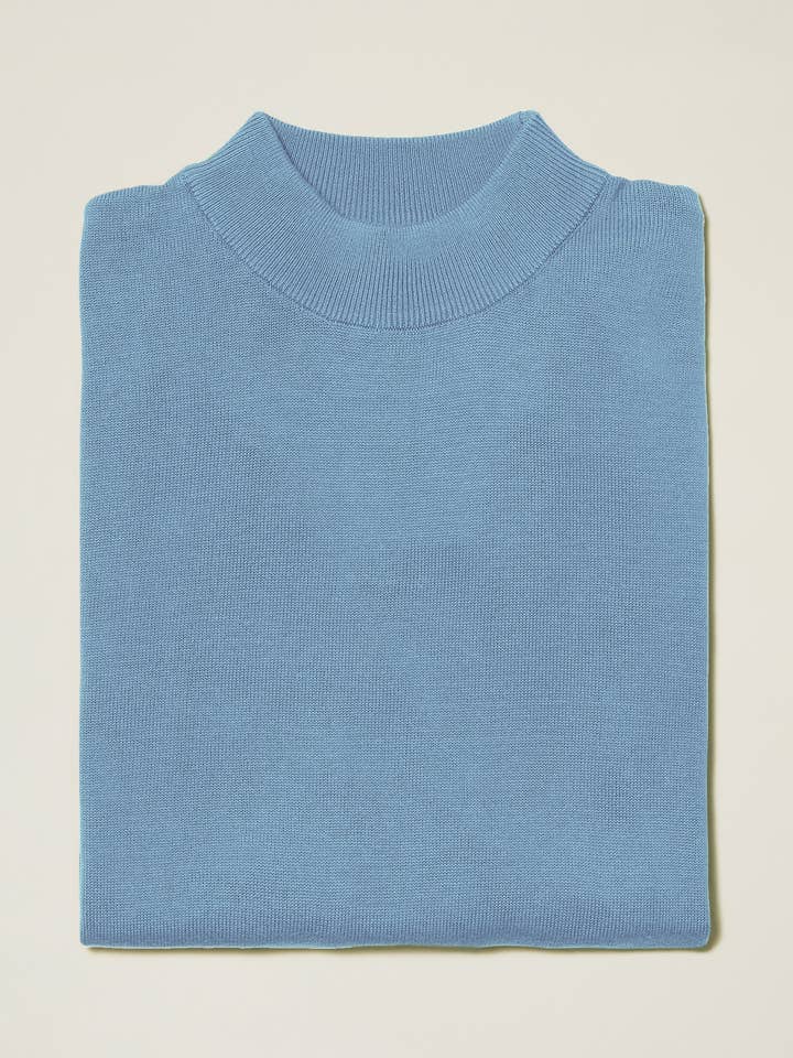 Inserch - Wholesale Knit Sweater - Men's - Cotton Blend Mock Neck Sweater — Purple, Blues & Greens5