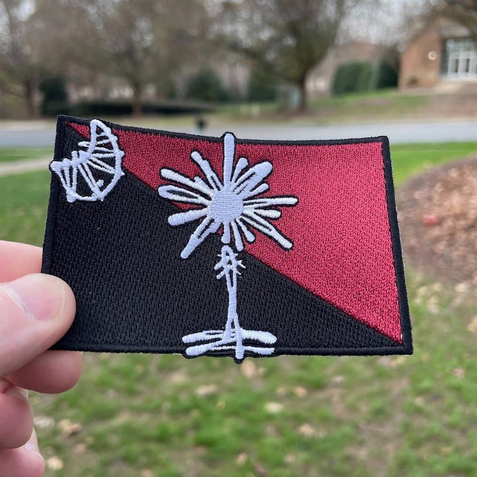 Rybo Shop - Wholesale Patch - South Carolina Garnet and Black State Flag Iron-On Patch2