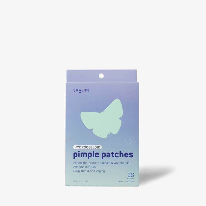 My Spa Life - Wholesale Acne/Hydrocolloid Patch - Hydrocolloid Mint & Purple Butterfly Pimple Patches