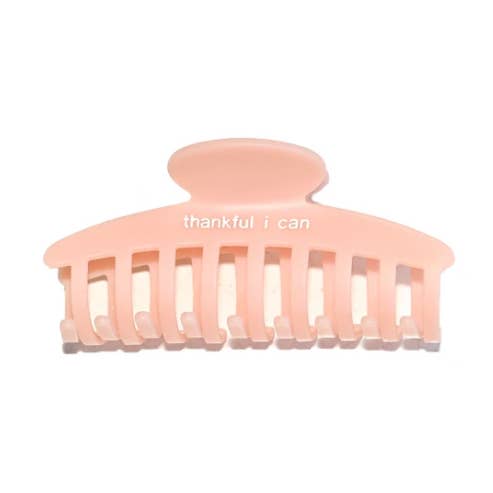 "thankful i can" Breast Cancer Matte Pink Clip for wholesale by KiCarCo