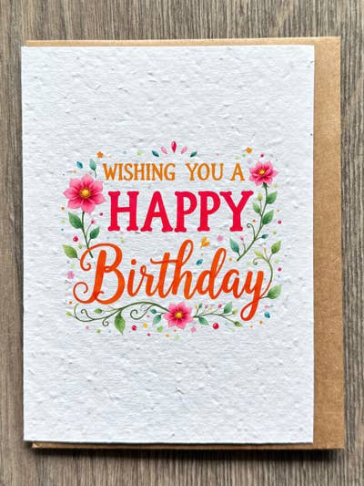 Flower Birthday Card for wholesale by The Flora Page