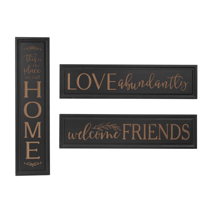 The Gerson Company 48"H Wood Engraved Inspirational Wall Dec for wholesale by The Gerson Companies