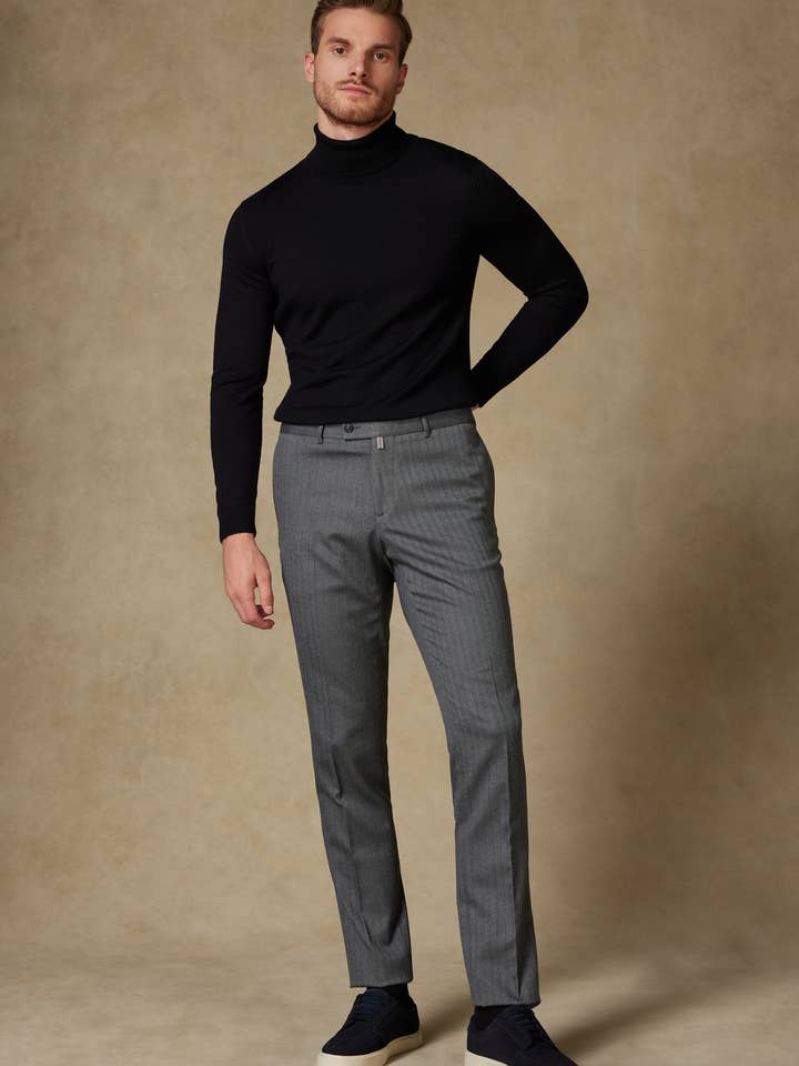 Andrea Nicolotti – Großhandel Hose – Herren – Geräucherte Stoffhose 880-21