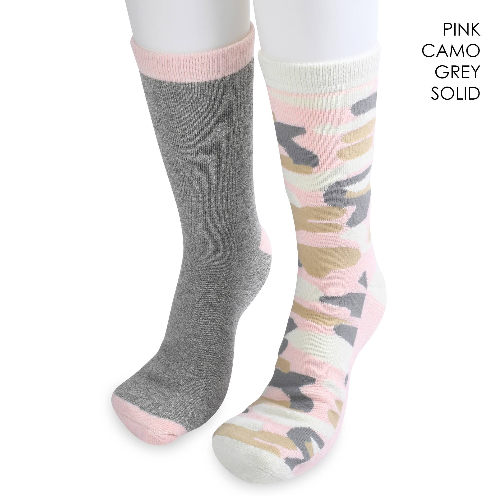 gaahuu - Vendita all'ingrosso Calzini - Donna - Calze termiche imbottite da donna 1,6 tog per stivali - confezione da 2 paia6