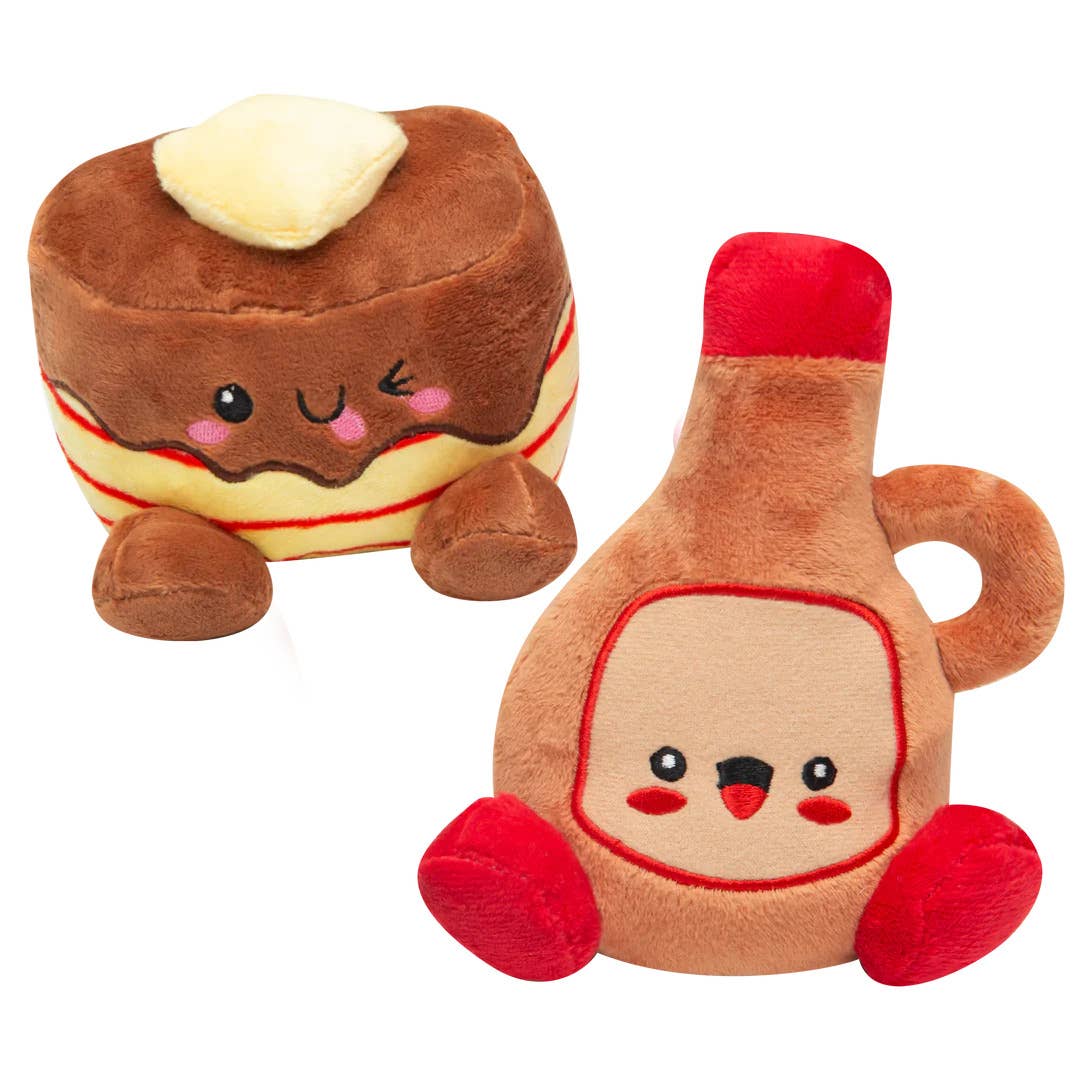 Pet Palette Distribution - Wholesale Pet Plush Toy - Dog - SnugArooz Pancake and Syrup Plush Dog Toy 2pk1