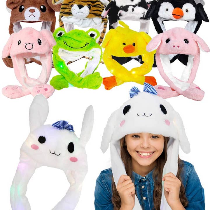 Animal Pals Led Light-up Ear Moving Fluffy Fur Hat and other Purchase Wholesale light up hat. Free Returns & Net 60 Terms on Faire trending on Faire.