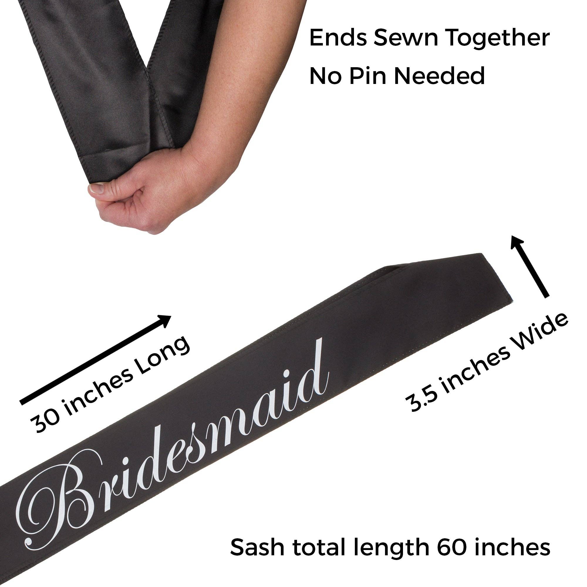 Ella Celebration - Wholesale Party Favor - Bridesmaid Sash (Set of 5)4