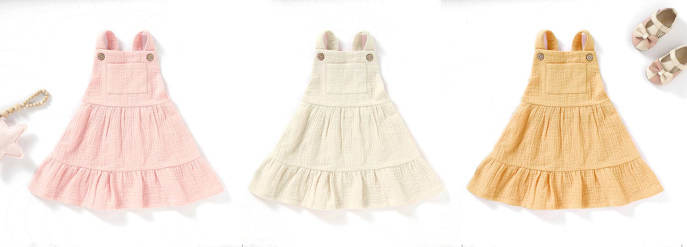 Newcastle Classics - Wholesale Dress - Baby - Organic Cotton Muslin Baby Dress2