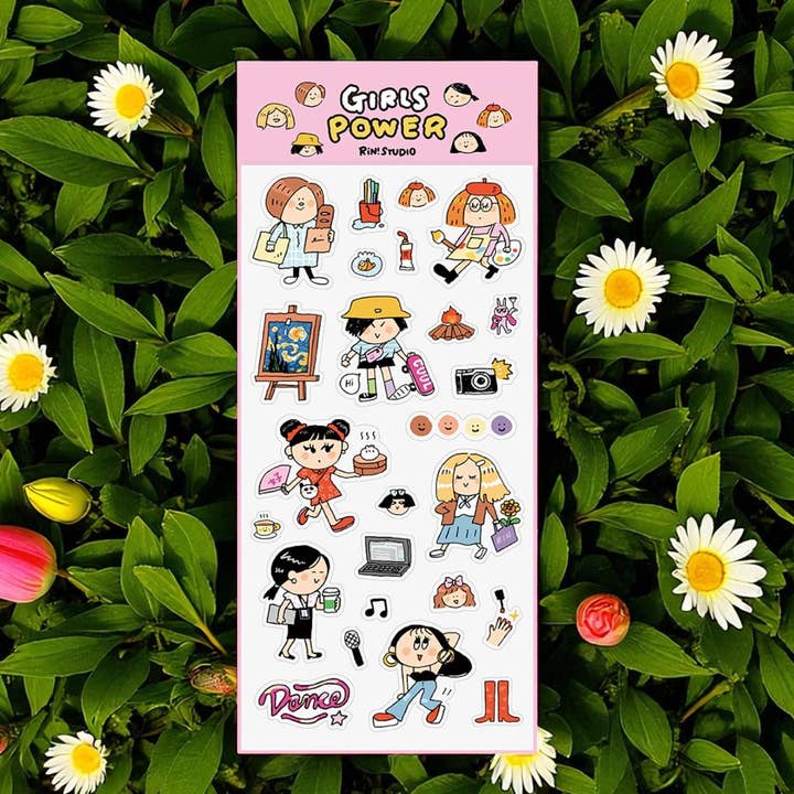 Girls Power PVC Stickers: RiN Studio Original and other Purchase wholesale pvc tape. Free returns & net 60 terms on Faire trending on Faire.