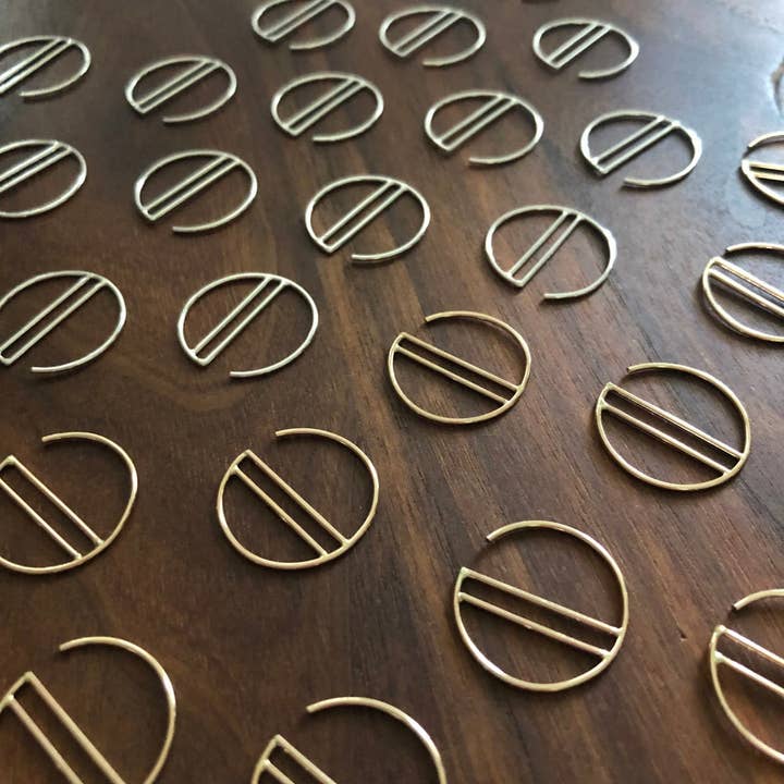 mini sunset hoops for wholesale by Hahn Jewelry