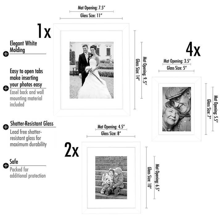 Americanflat - Wholesale Picture Frame - Americanflat Gallery Wall Frame Set (7 Pack)28