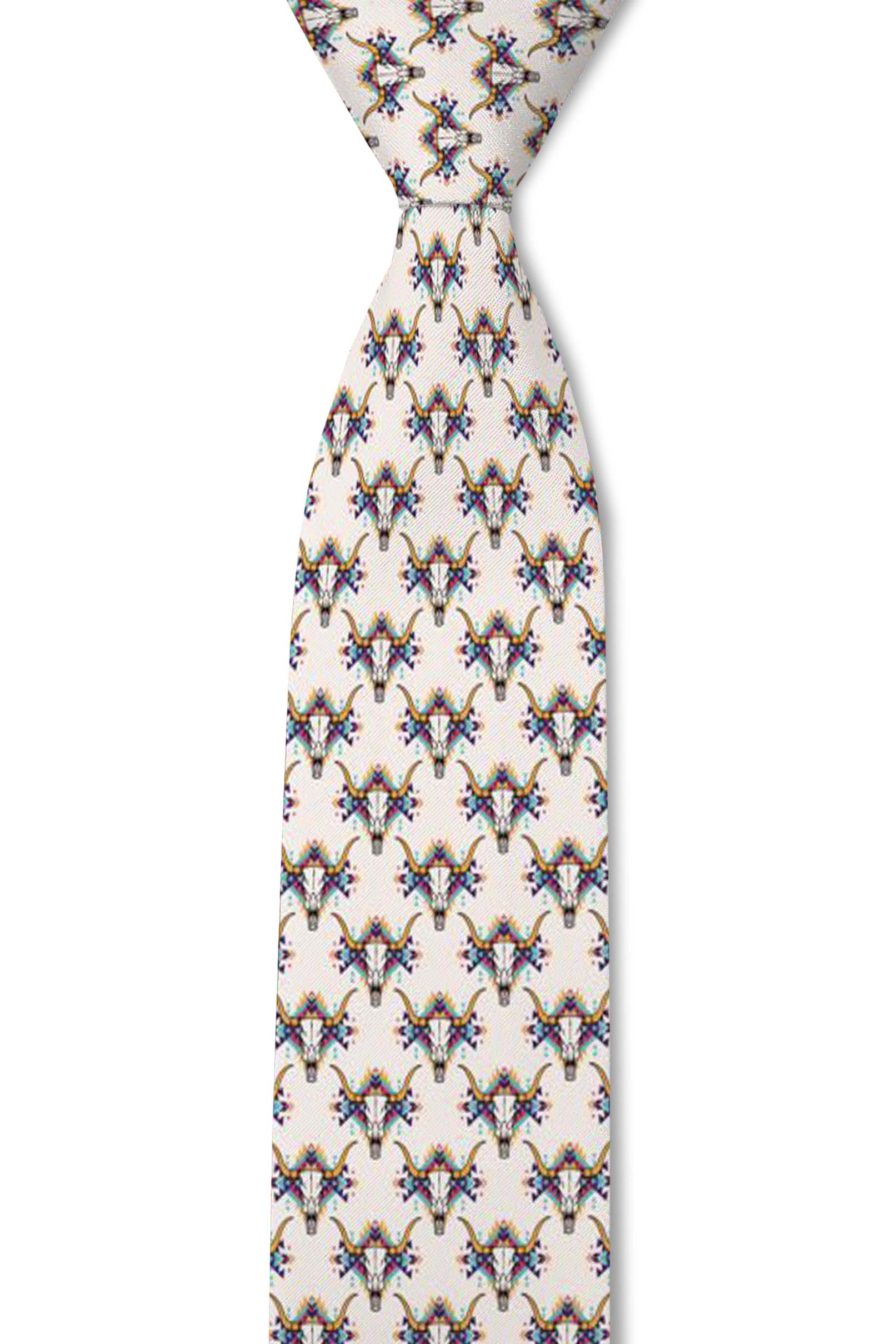Tough Apparel - Wholesale Necktie – Men’s - Longhorn - Southwest Longhorn Tie