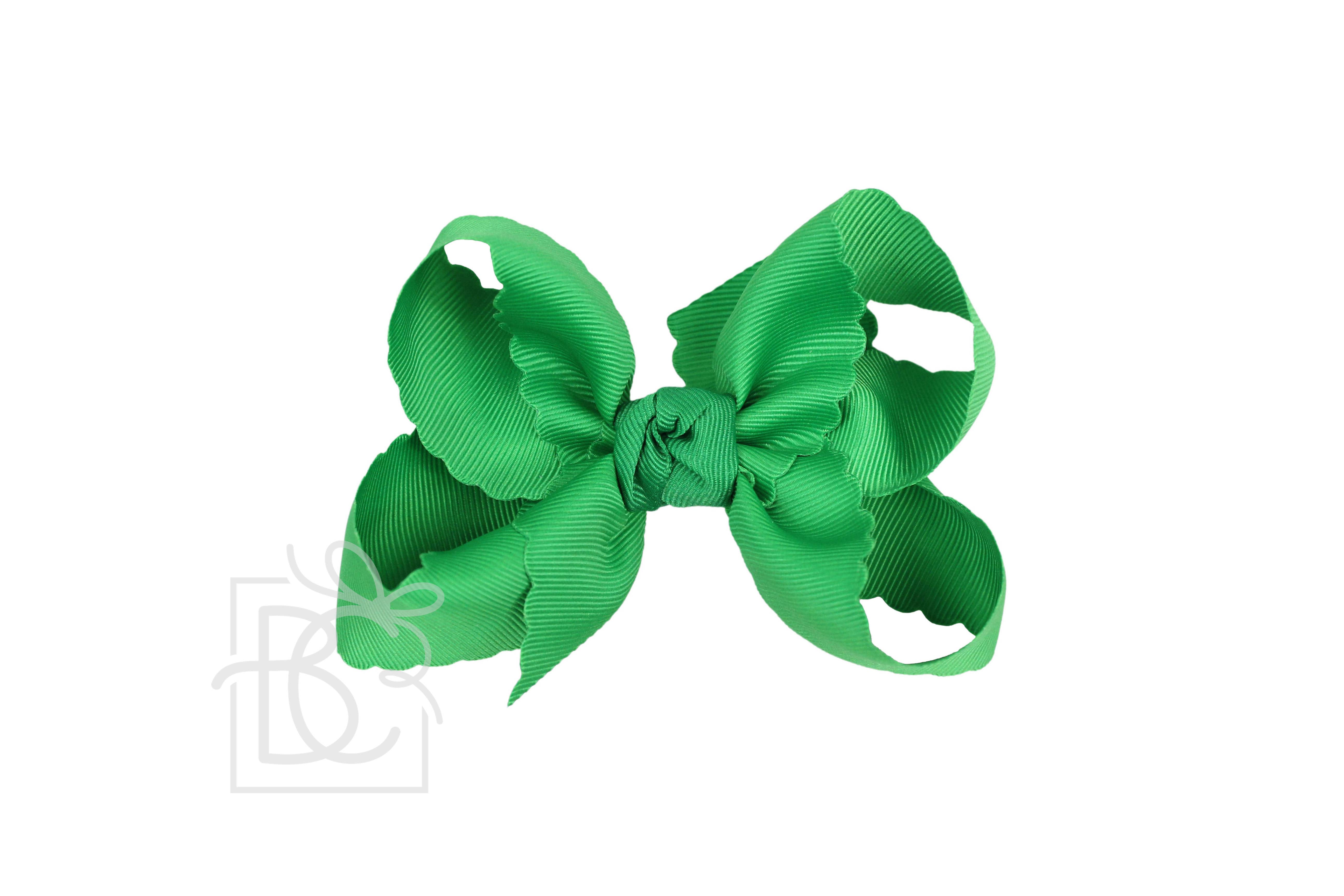 Beyond Creations, LLC – wholesale Hair bow – Kids – SCALLOPED EDGE BOW31