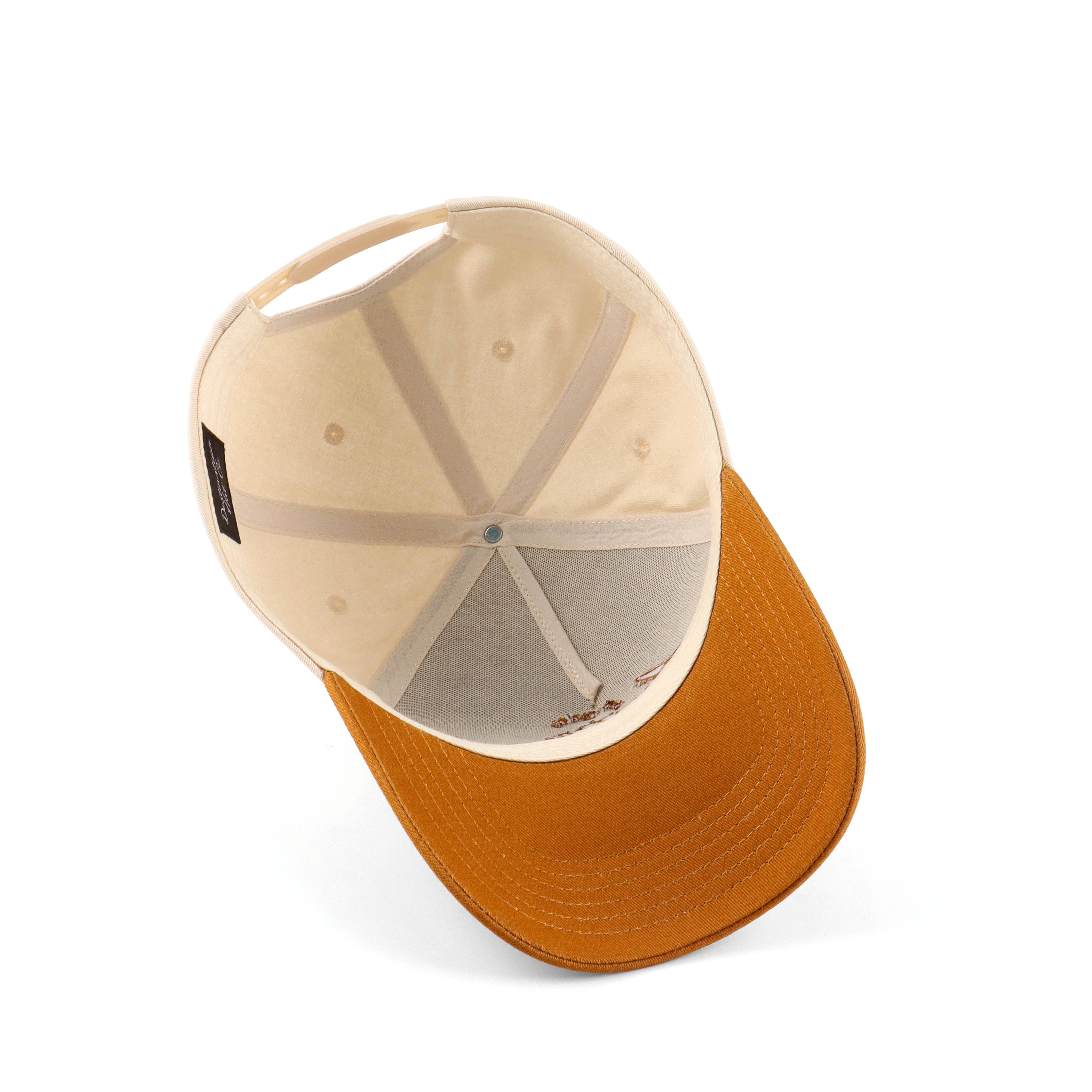 Beige Burnt Orange The "Austin" Script Hat for wholesale on Faire5