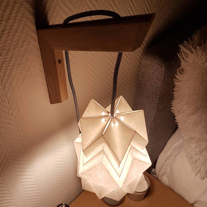 Blanc Petite suspension Origami Design en Papier for wholesale on Faire2