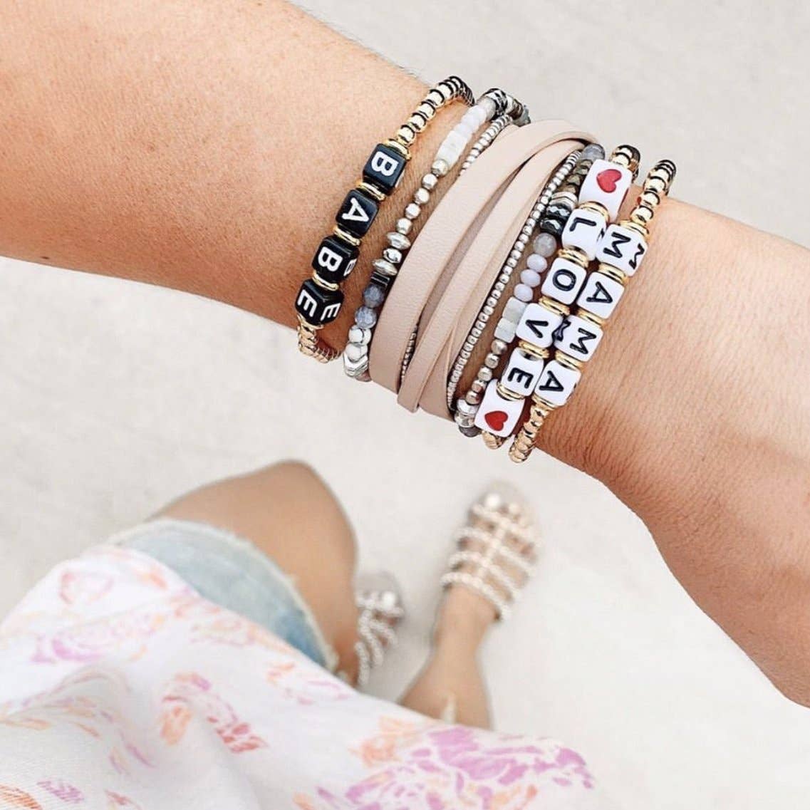 The Sis Kiss - Venta al por mayor Pulsera de cuentas - Pulseras Mantra ajustables con cuentas10