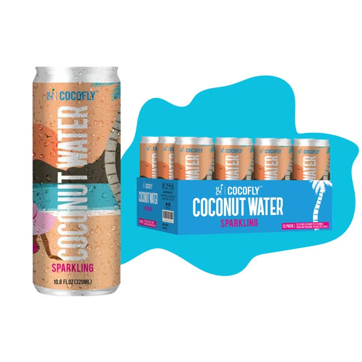 Cocofly Eau de Coco Pétillante — Pack de 24 (Canettes de 12 fl oz) pour la vente par Kings Group Distribution