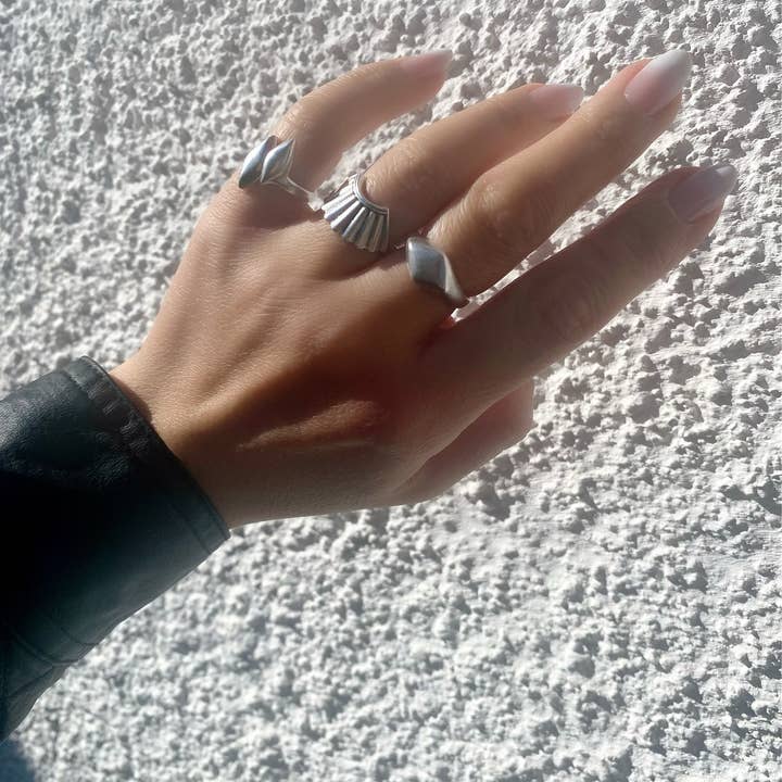 Christina Christi – Engroshandel Statementring – Boho Ringe Sølv, Brede Ringe4