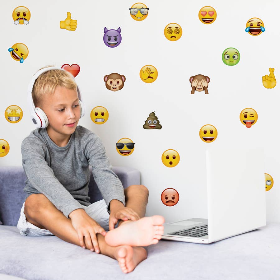 Stickerscape – wholesale Wall decal/stickers – Emoji Wall Sticker Pack1